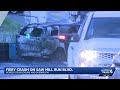 Fiery crash on Brookline, Overbrook border