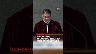 MOMENT: After lengthy debate, Escudero elected presiding officer of VP Sara impeachment trial | ANC MOMENT: After lengthy debate, Escudero elected presiding officer of VP Sara impeachment trial | ANC
