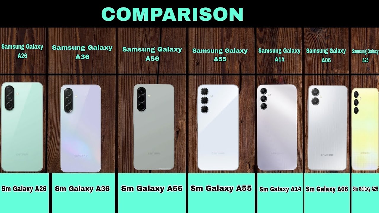 ll Samsung Galaxy A Series kings Compare👉A26,A35,A56,A55,A14,A06,A25 5g ...