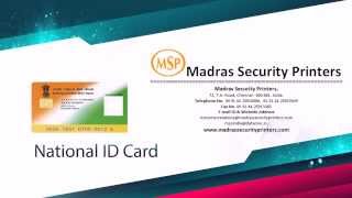 National ID Card Printing - MadrasSecurityPrinters.com