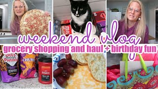 WEEKEND VLOG / GROCERY SHOPPING AND HAUL + MEAL PLAN ~ BIRTHDAY FUN WITH MOM