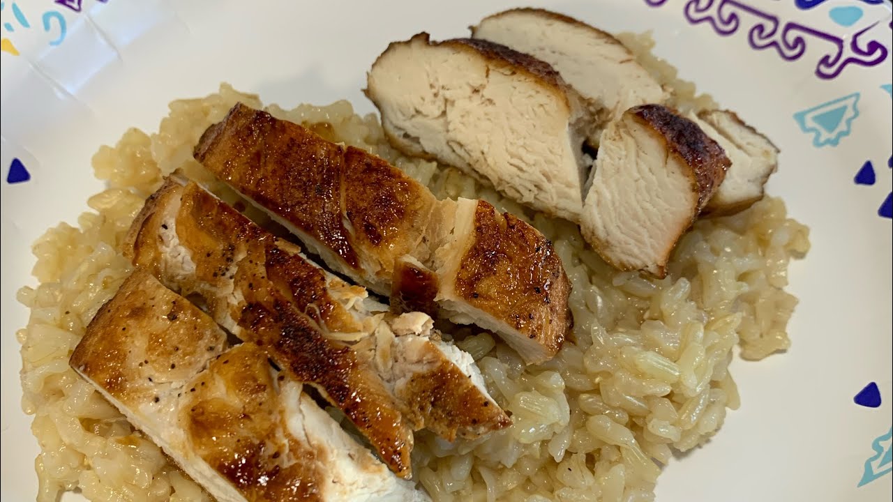 306 calories Teriyaki Chicken and Brown Rice. YouTube