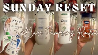 SUNDAY SELFCARE RESET|FULL BODY SHOWER HYGEINE PAMPERING ROUTINE|FT DOVE MACADEMIA NUT SCRUB|