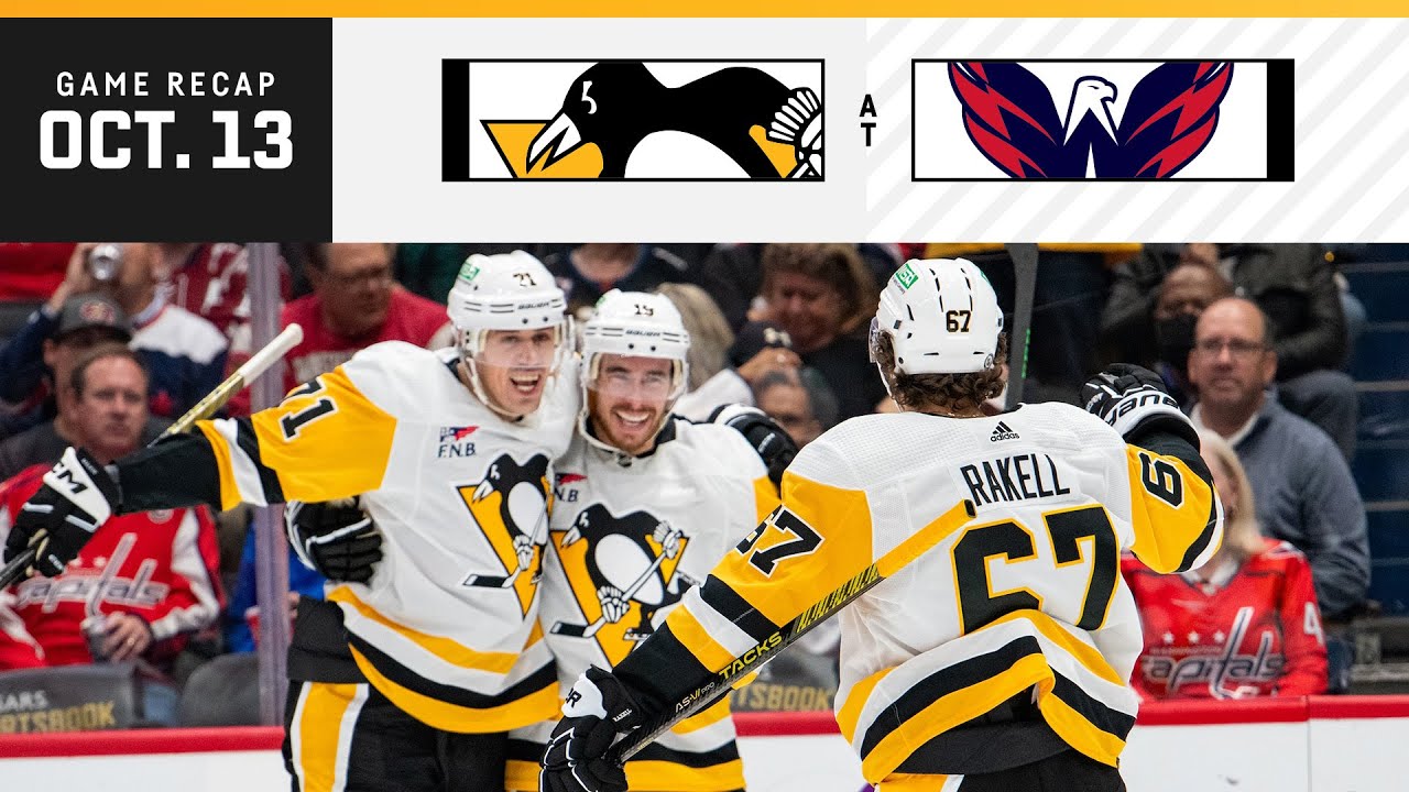 Pittsburgh Penguins 4 Washington Capitals 0 - October 13, 2023