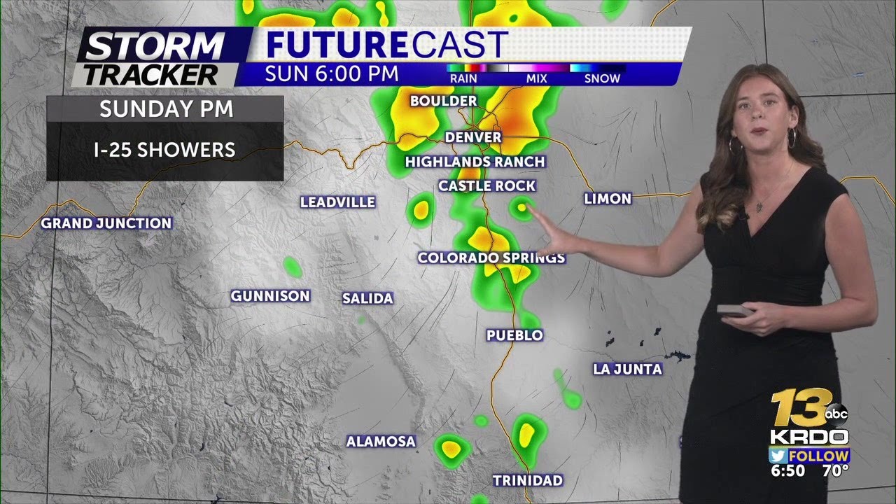 Hot with isolated showers & storms Sunday - YouTube