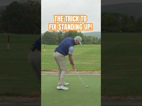 This Trick Finally Fixes Standing Up In The Golf Swing #shorts #golf #golfer #golfswing #ericcogorno