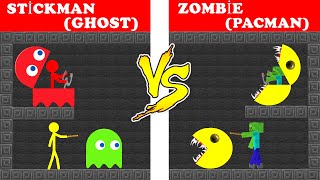 Pacman vs Stickman - Minecraft Animation