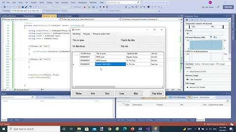 Lập trình phần mềm quản lý danh bạ C# Winform - Bài 3: Thêm, sửa, xóa danh bạ