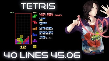 40L Sprint - 45.06 Seconds - [Tetris]