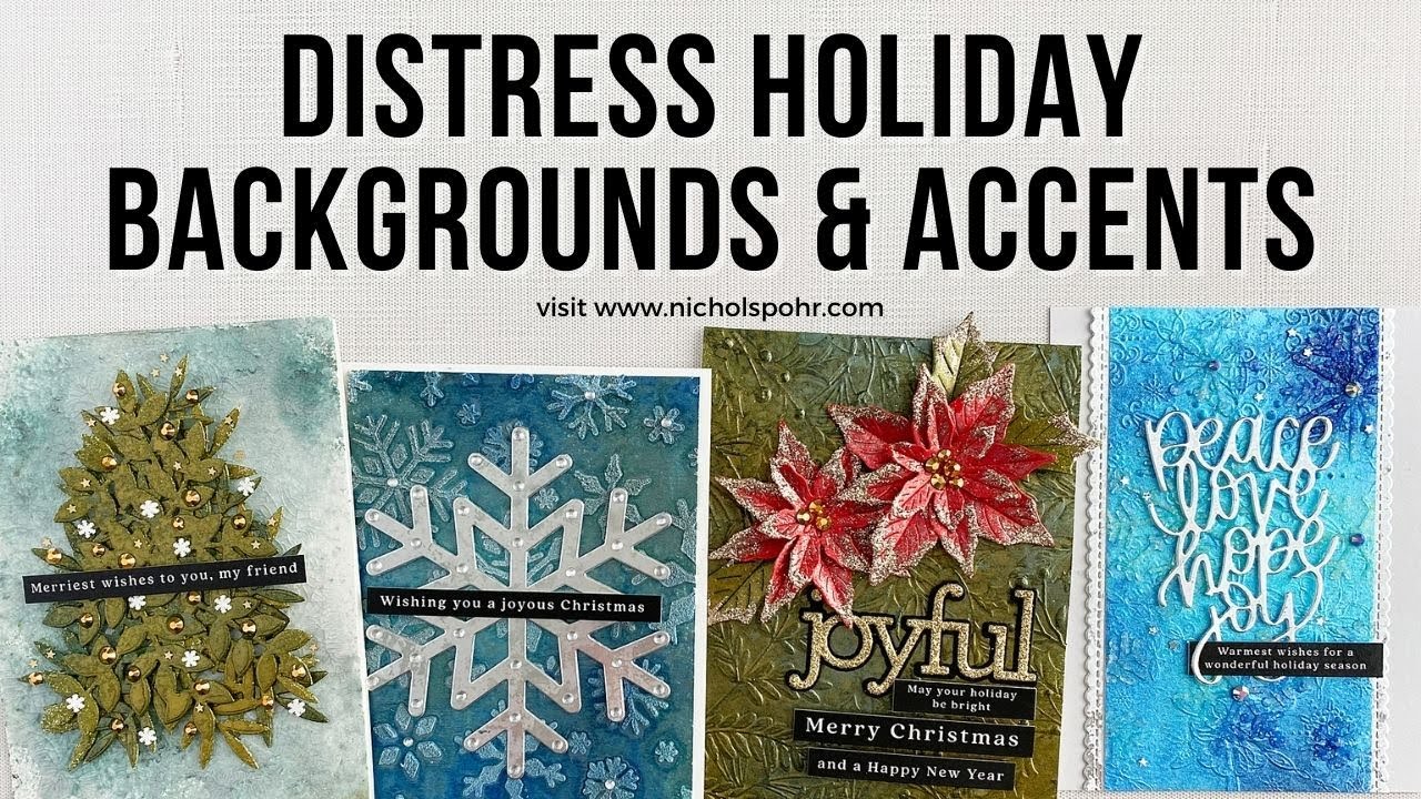 Distress Holiday Card Showcase