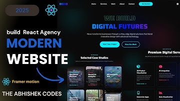 Build Animated Modern Responsive Website in React| TailwindCSS | Smooth UI with Framer Motion | 2025
