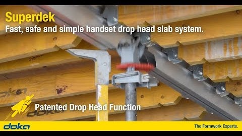 Superdek Handset Drop Head System for Concrete Slab Forming