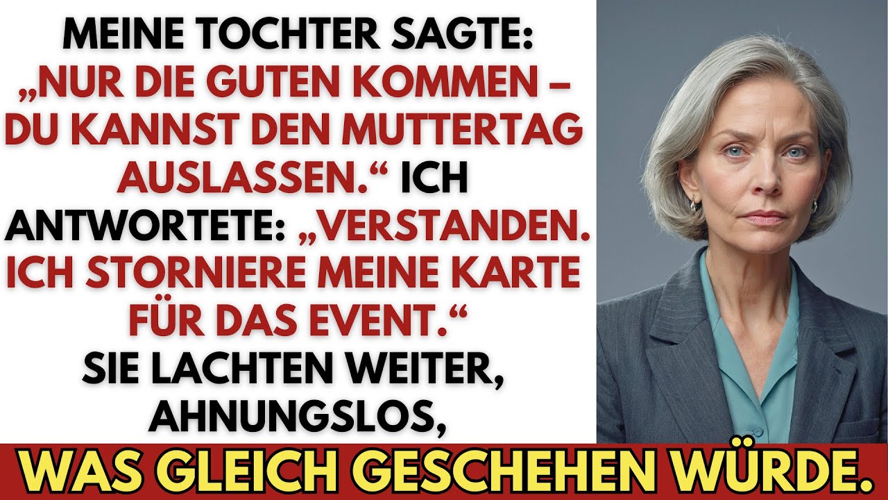 „Nur die Guten kommen dieses Jahr“ – Meine Tochter lud mich zum Muttertag aus