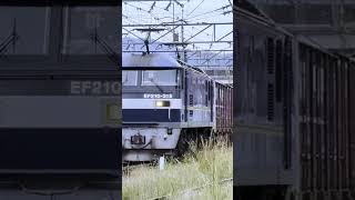 大好き汽笛シリーズ📢。2025年10/25下り貨物列車【77列車】(広島タ→新南陽)〈牽引〉EF210-315【吹】※運転士さん有難う👋