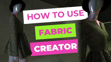 How to use Fabric Creation in Clo3D 7.3 — Clo3D Beginner Tutorial