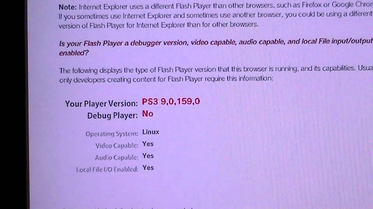 ps3 flash player download