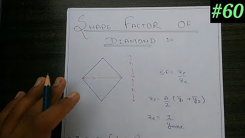 Steel structure- Diamond section shape factor (in Hindi)