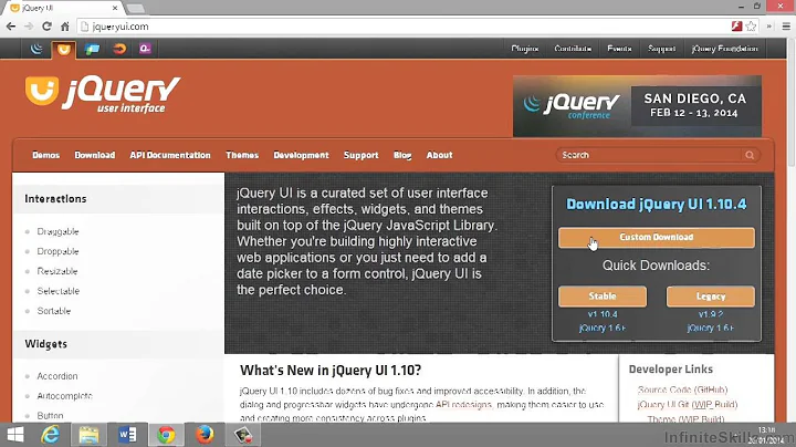 jQuery UI Tutorial | Downloading jQuery UI