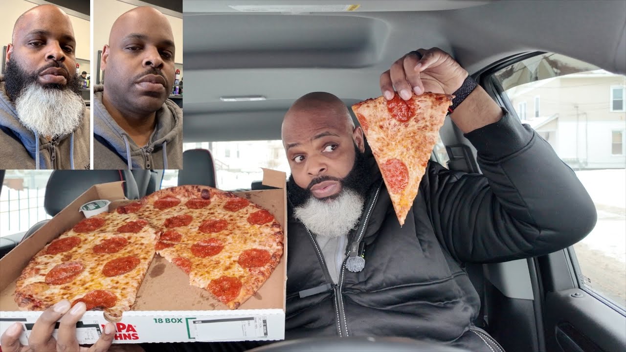 NEW Papa John's Grand Papa Pizza Review!