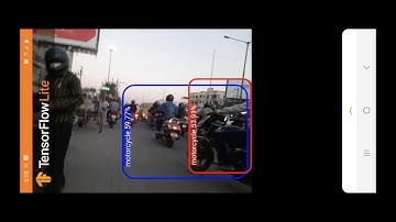 TensorFlow Lite Demo apps - 3: Object detection - keyboard, mouse, bike in traffic. (no coding)