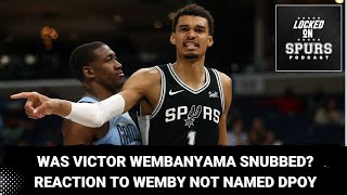 Was San Antonio Spurs' Victor Wembanyama a Defensive Player of the Year snub?