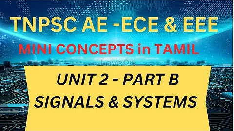 TNPSC AE SIGNALS & SYSTEMS MINICONCEPT #tnpscae2024 #ece #eee #testbatch #material#classesintamil