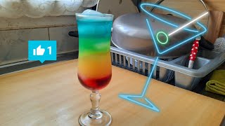 Comment faire le cocktail Arc En Ciel sans Alcool 🍹#cocktail #boissons #boisson screenshot 5