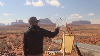 Plein Air Painting in Monument Valley