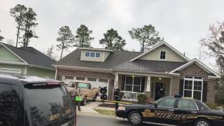 New Hanover County sheriffs deputies working at home on Julia Drive where I dispute a erupted early