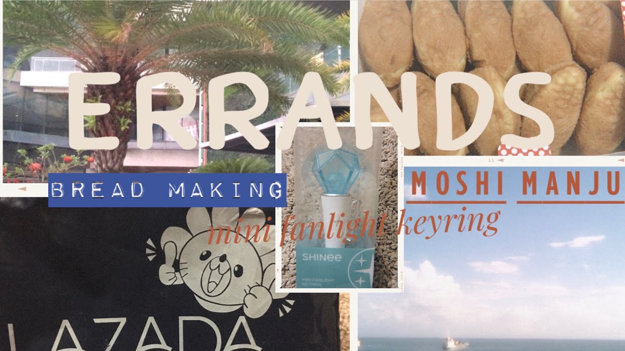 Errands day | homebaked bread, korean cake and new parcel arrived 🇵🇭