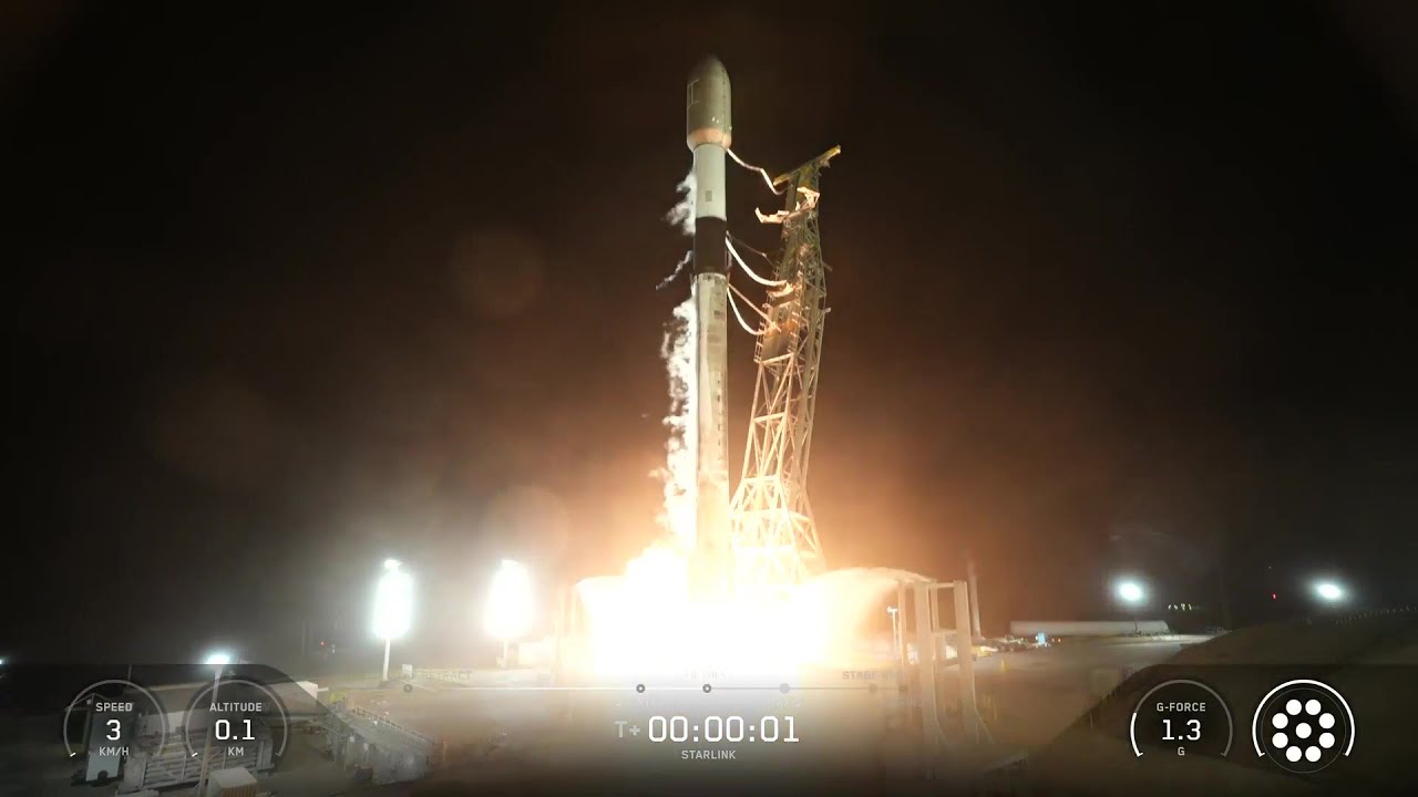 Blastoff! SpaceX launches Starlink batch on booster's 31st flight, nails landing