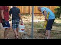 DIY: How-to: Building a Fence - Metal Post and wood fence