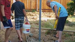 DIY: How-to: Building a Fence - Metal Post and wood fence.