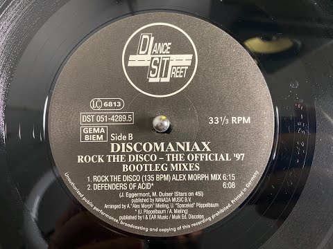Discomaniax — Discomaniax – Rock The Disco (Alex Morph Mix) - Dance Street 1997