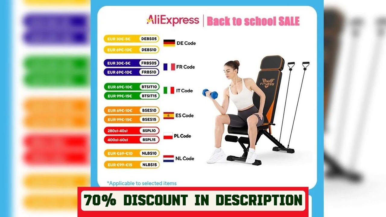 A must-have product! Adjustable Workout Weight Bench Full Body Exercise with Resistance Bands Weig