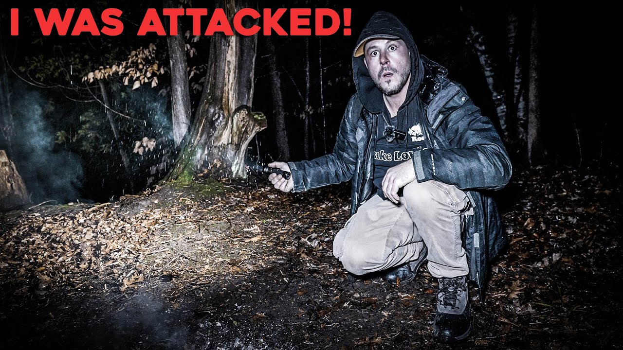 (I WAS ATTACKED!) SCARIEST CAMPING TRIP EVER IN HAUNTED SATANIC CULT FOREST