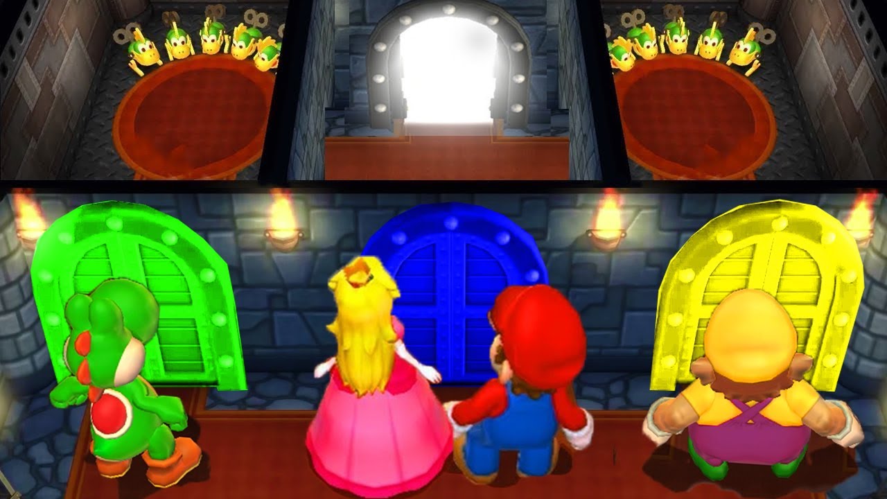 Mario Party 9 MiniGames Mario Vs Wario Vs Peach Vs Yoshi (Master Difficulty)