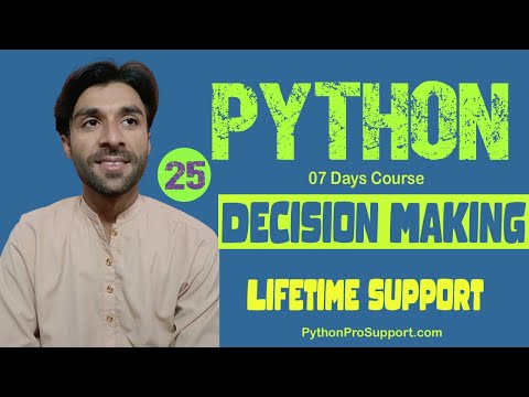 25 Decision Making Structure in Python | Python Flow Control #pythoninhindi  #pythonforbeginners