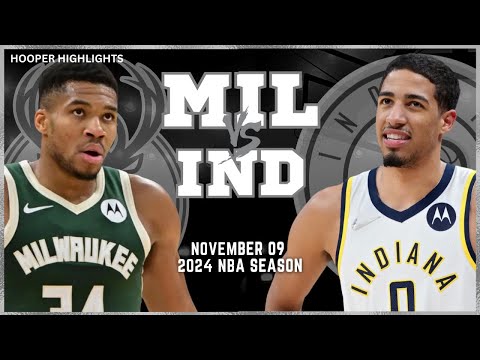 Milwaukee Bucks vs Indiana Pacers Full Game Highlights | Nov 9 | 2024 NBA Season