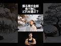 雪が〇〇に!?