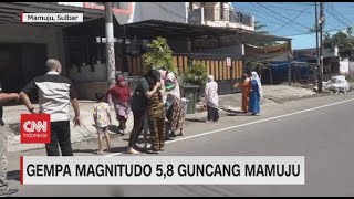 Gempa Magnitudo 5,8 Guncang Mamuju