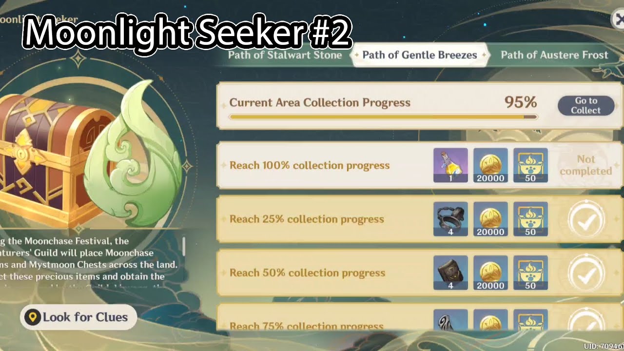 Genshin Impact Moonlight Merriment #2 Path of Gentle Breeze Finding Chest