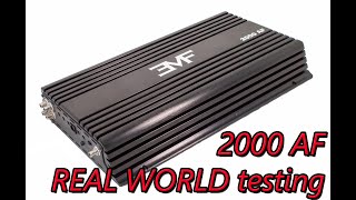 REAL WORLD testing of the EMF Audio 2000 AF amplifier with clip limiting tech #amptest #2k #emfaudio