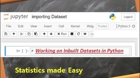 2  Inbuilt data sets in Python