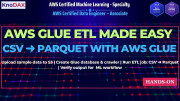 AWS Glue Hands-On Lab: CSV naar Parquet transformeren met ETL Job | Data Engineering voor ML-pipe...