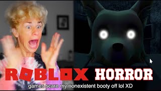 i played ROBLOX HORROR GAMES again cause i like getting scared