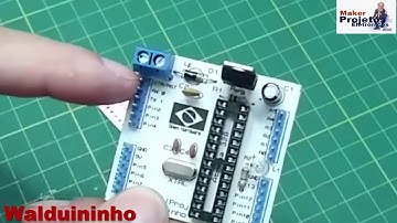Walduininho - Placa baseada no Arduino Uno. Placa para ensinar e aprender - Ideal para oficinas