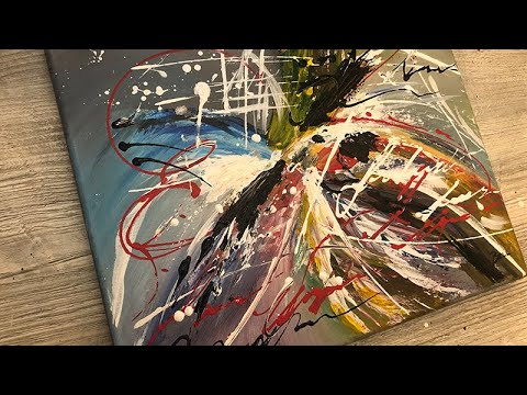 DAILY ART #7/ Abstract Painting / Acrylic Abstract / Fun Palette Knife  Painting 