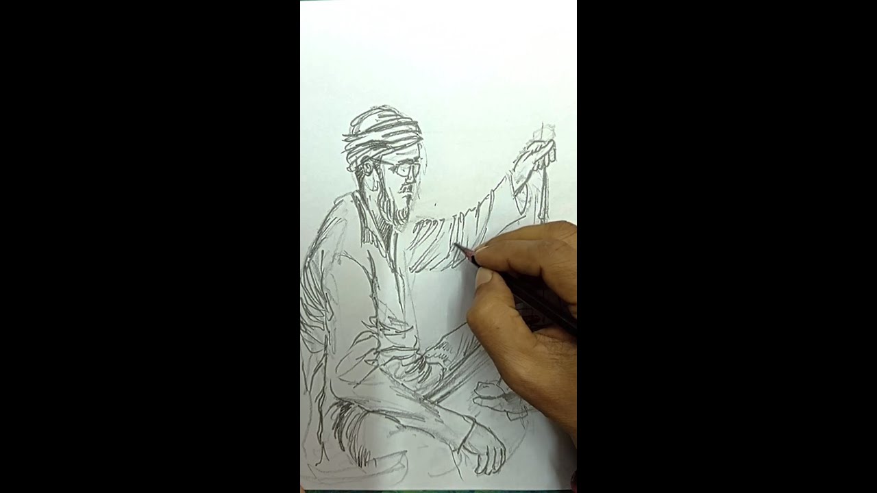 Street Seller Drawing ✏️