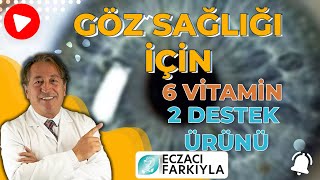 Göz Sağlığınız İçin 6 Vitamin ve 2 Destek Ürünü